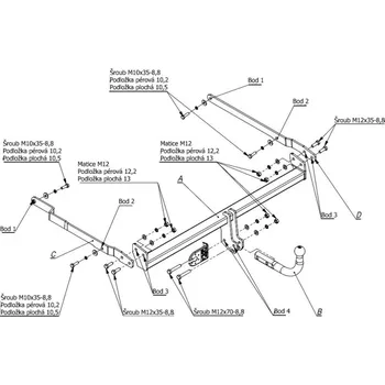 Tažné zařízení Tažné zařízení Renault Megane III Kombi (Grandtour) (2009 - 2016 (III)) (5350)