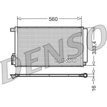 Výparník klimatizace Kondenzátor, klimatizace DENSO DCN13109