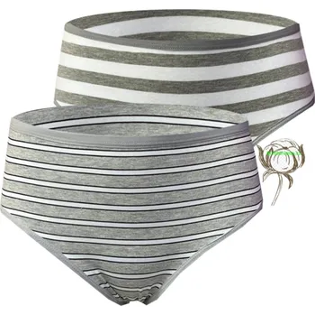 Kalhotky Dámské bavlněné kalhotky - Tinasan duo NBR04 (Balení/2ks) Barva: Šedá, Velikost: L