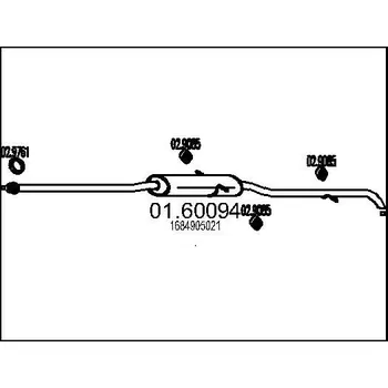 Auto-moto Zadní tlumič výfuku MTS 01.60094