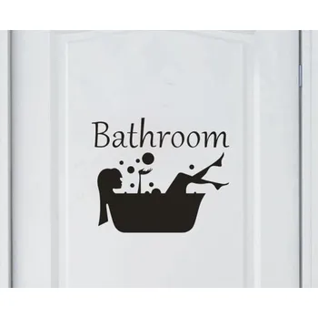 Made in China Samolepka na zeď - Bathroom