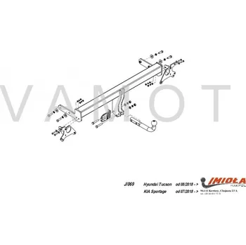 Tažné zařízení Tažné zařízení Hyundai Tuscon (kromě Ad Blue) (2018 - 2020) (8548)