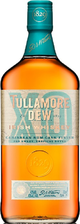 Tullamore D.E.W. XO Caribbean Rum Cask Finish 43% 0,7l (holá láhev)