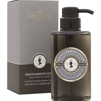 Sprchový gel CASTELBEL Luxusní pánský mycí gel na ruce a tělo Pačuli a Santalové Dřevo, 450ml