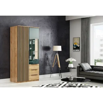 Šatní skříň Šatní skříň VARGA 100 dub kraft/černá