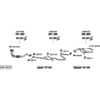 Tlumič výfuku střední tlumič výfuku Bosal 287-893
