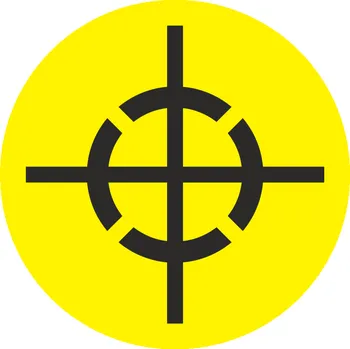 Značení Těžiště symbol samolepící vinylová fólie 100 x 100 mm