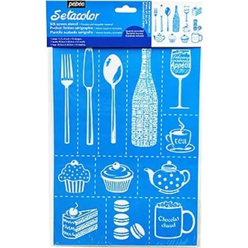Pébéo Setacolor šablona - stolní dekorace A4