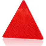 Odrazka trojúhelník červená se šrouby, rozměr 150 mm