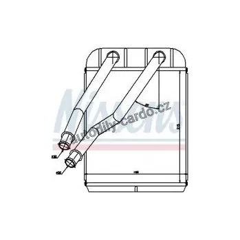 Chladič motoru Výměník tepla NISSENS 73975