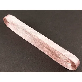 Stuha Luxusní saténová rypsová stuha - šíře 1 cm - světlá starorůžová