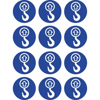 Bod zavěšení samolepící vinylová fólie 50 mm aršík 12 ks