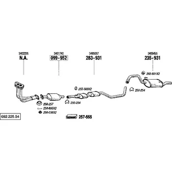 Tlumič výfuku zadní tlumič výfuku Bosal 235-931