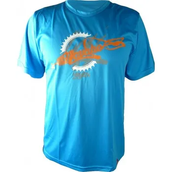 cyklistický dres dres krátký pánský HAVEN NAVAHO modro/oranžový (dres krátký pánský HAVEN NAVAHO modro/oranžový)