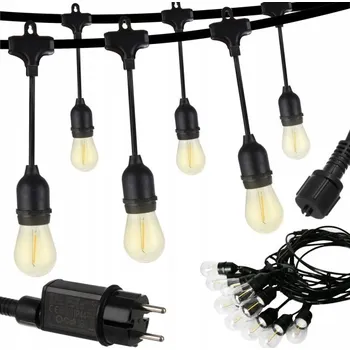 Venkovní osvětlení ISO 15617 LED venkovní dekorační řetěz girlanda 5m