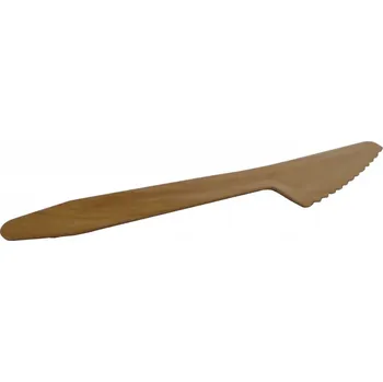 Jednorázové nádobí Vegware Vegware, Dřevěný kompostovatelný nůž - 16,5cm Velikost balení: 100 ks