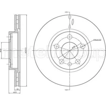Brzdový kotouč Brzdový kotouč METELLI 23-0402