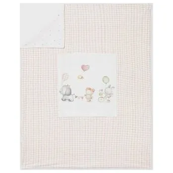 Dětská deka letní deka s roztomilým obrázkem pro miminko holčičku Mayoral 9086-64 velikost 70x90