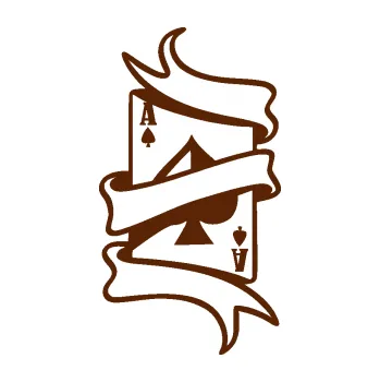 Samolepící dekorace SAMOLEPKA Karty 003 (15 - hnědá) NA AUTO, NÁLEPKA, FÓLIE, POLEP, TUNING, VLASTNÍ TEXT, TISK, AUTOSAMOLEPKY.cz, POLEPY, OBRÁZEK, LOGO, SAMOLEPKY