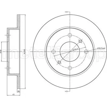 Brzdový kotouč Brzdový kotouč METELLI 23-0633