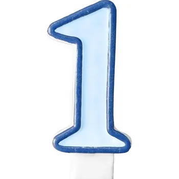 Dortová svíčka Svíčka na dort č. 1, modrá