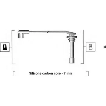 Autoelektrika Sada kabelů pro zapalování MAGNETI MARELLI 941255070817
