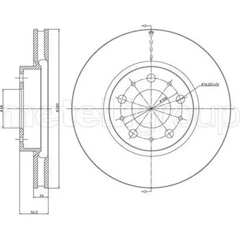 Brzdový kotouč Brzdový kotouč METELLI 23-0375C