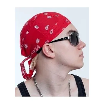 Šátek na hlavu/čepička Red Paisley