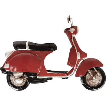 Bytová dekorace Kovová nástěnná dekorace Skútr - 79*53*7 cm