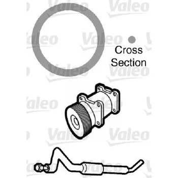 Chladič motoru Těsnění, potrubí chladiva VALEO 509736