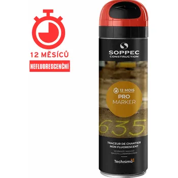 Barva ve spreji Značkovací sprej Nefluorescenční Pro Marker - červený sprej Pro Marker 500ml
