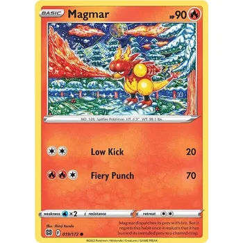 Karetní hra Magmar - 19/172 - Brilliant Stars Typ karty: Non-Holo