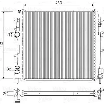 Chladič motoru Chladič, chlazení motoru VALEO 734922