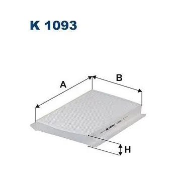 Autodíl Filtr, vzduch v interiéru FILTRON K 1093