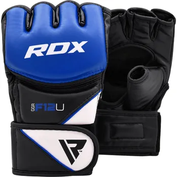 Boxerské rukavice Rukavice RDX Grappling modré S