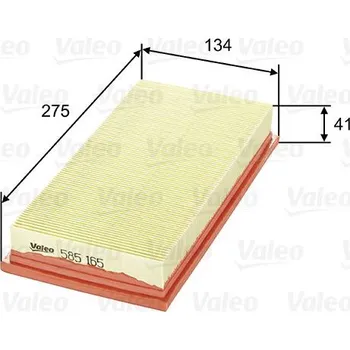Vzduchový filtr Vzduchový filtr VALEO 585165