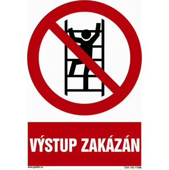 Značení Značka Výstup zakázán, samolepicí fólie, samolepicí fólie