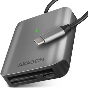 USB hub AXAGON CRE-S3C, USB-C 3.2 Gen 1 - SUPERSPEED čtečka karet, 3-slot & lun SD/microSD/CF, podpora UHS-II