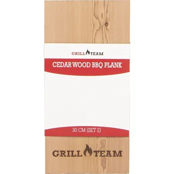 Příslušenství pro gril Cedrová grilovací prkénka GrillTeam 30 cm, 2 ks