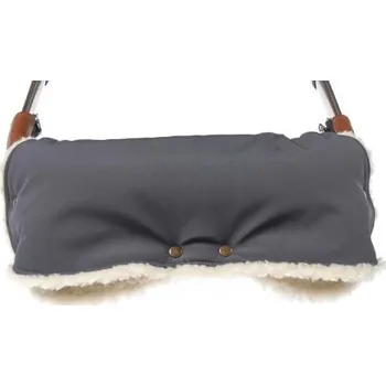 Rukávník Vlněný rukávník na kočárek Merino softshell 15 grafit