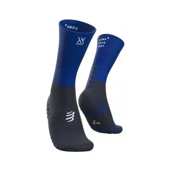 Sport COMPRESSPORT MID COMPRESSION SOCKS blue lolite T1 ponožky + DÁREK DLE VÝBĚRU!
