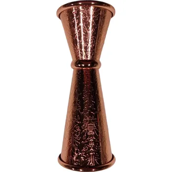 Měďěný Patterned Slim Double Jigger 25/50ml