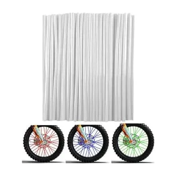 Cyklistické návleky Návleky na dráty pitbike bílá