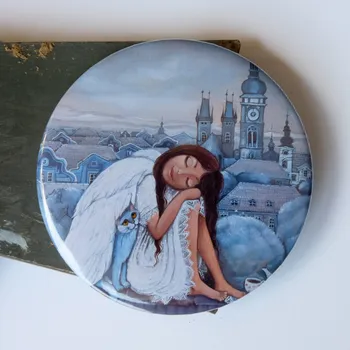 Dekorativní magnet Andělka Hradecká - velký magnet 75 mm