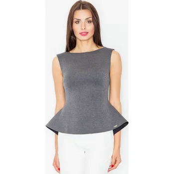 Dámská halenka Dámská šedá elegantní halenka M352 Velikost: XL