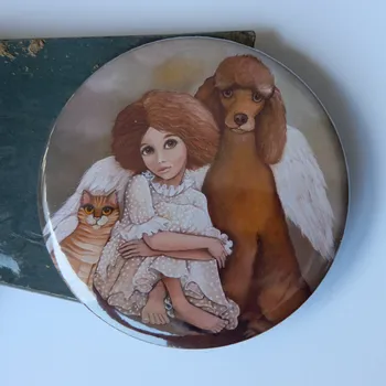 Dekorativní magnet Andělské trio - velký magnet 75 mm