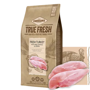 Carnilove True Fresh - Fresh Turkey with Red Lentils and Lemna Balení: 1,4 kg