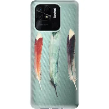 Pouzdro na mobilní telefon Odolné silikonové pouzdro iSaprio - Three Feathers - Xiaomi Redmi 10C