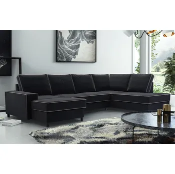 Obývací stěna FALCO Sedací souprava Olga L černá