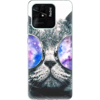 Pouzdro na mobilní telefon Odolné silikonové pouzdro iSaprio - Galaxy Cat - Xiaomi Redmi 10C